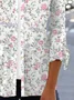Women's Floral Spring/Fall Cover-up Casual Printing Lightweight Cardigan