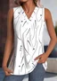 Women Sleeveless Tank Top Camisole Summer Abstract Polka Dots V Neck Daily Casual Top