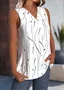 Women Sleeveless Tank Top Camisole Summer Abstract Polka Dots V Neck Daily Casual Top