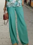 Women's Floral Printing Two-Piece Set Daily Long Sleeve Casual Spring/Fall Top With Pants Matching Set