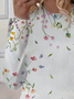 Women's Floral Long Sleeve Tee T-shirt Crew Neck Printing Casual Spring/Fall Graphic Tee Top