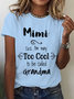 Women Text Letters Short Sleeve Tee T-shirt Crew Neck Casual Summer Top