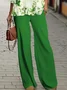 Women's Floral Printing Two-Piece Set Daily Long Sleeve Casual Spring/Fall Top With Pants Matching Set