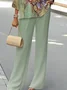 Women's Floral Printing Two-Piece Set Daily Long Sleeve Casual Spring/Fall Top With Pants Matching Set