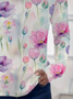 Women's Floral Long Sleeve Tee T-shirt Crew Neck Printing Casual Spring/Fall Graphic Tee Top