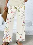 Women's Floral Printing Two-Piece Set Daily Sleeveless Casual Summer Top With Pants Matching Set