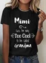 Women Text Letters Short Sleeve Tee T-shirt Crew Neck Casual Summer Top
