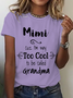 Women Text Letters Short Sleeve Tee T-shirt Crew Neck Casual Summer Top