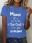Women Text Letters Short Sleeve Tee T-shirt Crew Neck Casual Summer Top