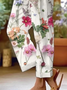 Women Floral Long Pant Casual Spring/Fall Trousers