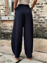 Women Plain Ankle Pants Pant Casual Spring/Fall Trousers