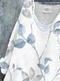 Women's Floral Long Sleeve Blouse_ Spring/Fall Printing V Neck Daily Casual Top