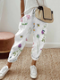 Women's Floral Ankle Pants Pant Casual Spring/Fall Trousers