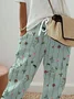 Women's Floral Ankle Pants Pant Casual Spring/Fall Trousers