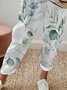Women's Floral Ankle Pants Pant Casual Spring/Fall Trousers