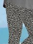 Women's Floral Capris Elastic Waist Pant Casual Summer Trousers