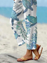 Women Animal Long Pants Casual Spring/Fall Trousers