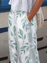 Women's Floral Ankle Pants Pant Casual Spring/Fall Trousers