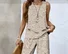 Women's 3D Printing Two-Piece Set Daily Sleeveless Casual Summer Top With Pants Matching Set