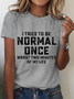 Women Text Letters Short Sleeve Tee T-shirt Crew Neck Casual Summer Top