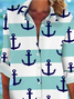 Women's Striped Long Sleeve Shirt Spring/Fall Printing Shirt Collar Daily Casual Top