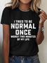 Women Text Letters Short Sleeve Tee T-shirt Crew Neck Casual Summer Top