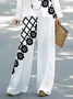 Women's Floral Printing Two-Piece Set Daily Long Sleeve Casual Spring/Fall Top With Pants Matching Set
