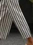 Women Striped Long Pant Casual Spring/Fall Trousers