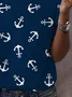 Women's Anchor Short Sleeve Tee T-shirt Crew Neck Printing Casual Summer Graphic Tee Top