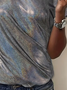 Women's Ombre Short Sleeve Tee T-shirt Crew Neck Printing Casual Summer Graphic Tee Top