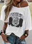 Women Wild West Short Sleeve Tee T-shirt Crew Neck Casual Summer Top