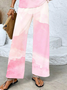 Women's Ombre Printing Two-Piece Set Daily Sleeveless Casual Summer Top With Pants Matching Set