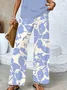 Women's Floral Printing Two-Piece Set Daily Sleeveless Casual Summer Top With Pants Matching Set