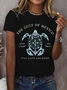 Women Text Letters Short Sleeve Tee T-shirt Crew Neck Casual Summer Top