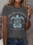Women Text Letters Short Sleeve Tee T-shirt Crew Neck Casual Summer Top