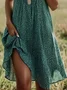 Women Polka Dots Short Sleeve Summer Printing Dress Crew Neck Daily Casual Mini Tunic H-Line Dress