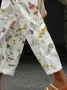 Women Floral Long Pant Casual Spring/Fall Trousers