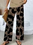 Women Abstract Printing Two-Piece Set Daily Sleeveless Casual Summer Top With Pants Matching Set