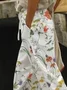 Women Floral Long Pant Casual Spring/Fall Trousers