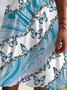 Women Floral Short Sleeve Summer Dress V Neck Daily Casual Midi A-Line Dress