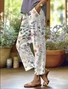 Women Floral Long Pant Casual Spring/Fall Trousers