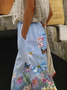 Women Floral Long Pant Casual Spring/Fall Trousers