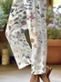 Women Floral Long Pant Casual Spring/Fall Trousers