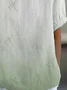 Women Dragonfly Short Sleeve Shirt Summer Shawl Collar Daily Casual Top
