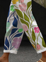 Women Floral Long Pant Casual Spring/Fall Trousers