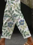 Women Floral Long Pant Casual Spring/Fall Trousers