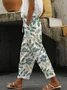 Women Floral Long Pant Casual Spring/Fall Trousers