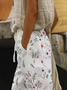 Women Floral Fifth Pants Pant Casual Summer Trousers
