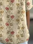 Women Floral Long Pant Casual Spring/Fall Trousers