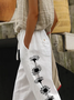 Women Floral Long Pant Casual Spring/Fall Trousers